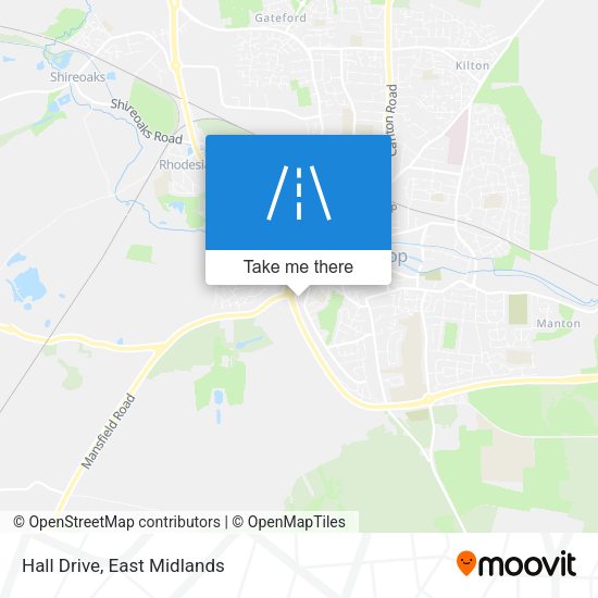 Hall Drive map