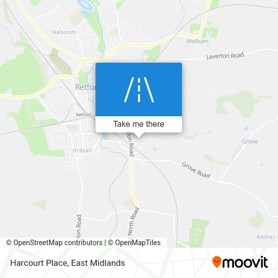 Harcourt Place map