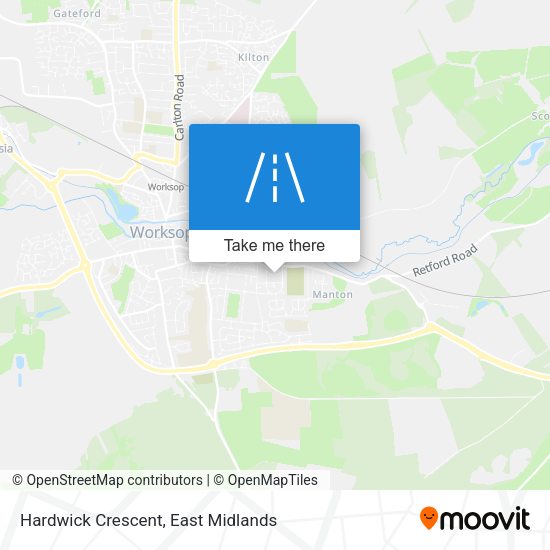 Hardwick Crescent map