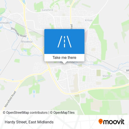 Hardy Street map