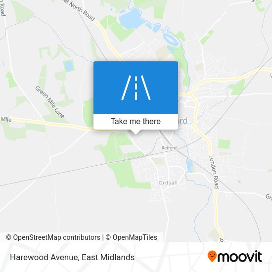 Harewood Avenue map