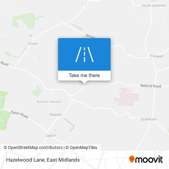 Hazelwood Lane map
