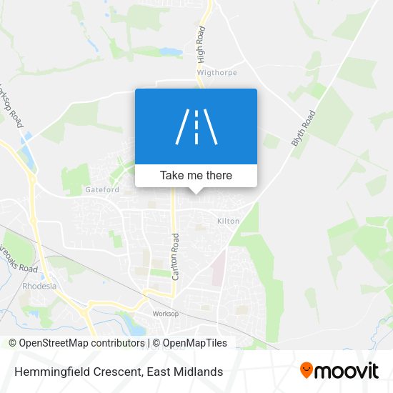 Hemmingfield Crescent map