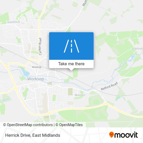 Herrick Drive map