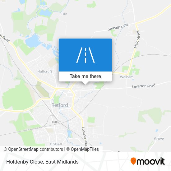 Holdenby Close map