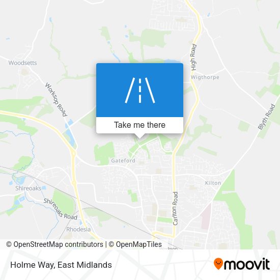Holme Way map