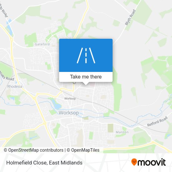 Holmefield Close map