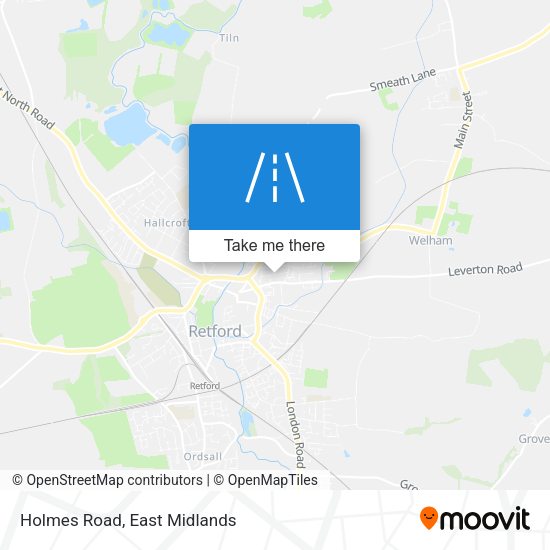 Holmes Road map