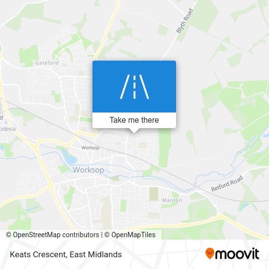 Keats Crescent map