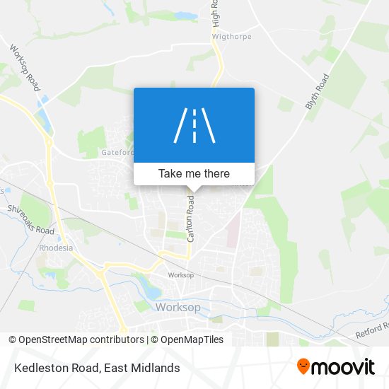 Kedleston Road map