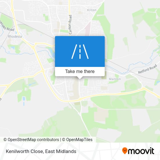 Kenilworth Close map