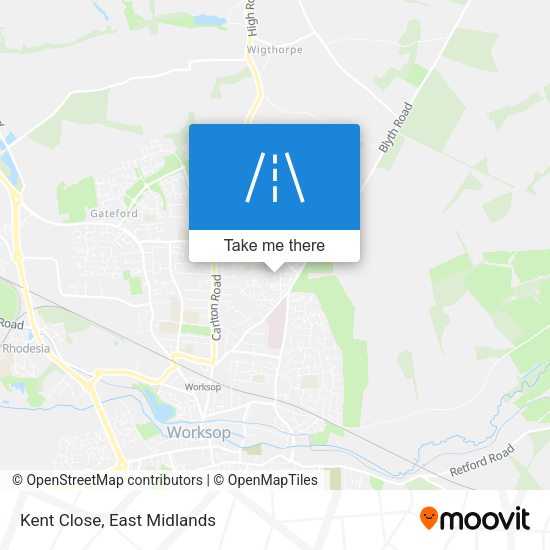 Kent Close map