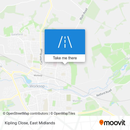 Kipling Close map