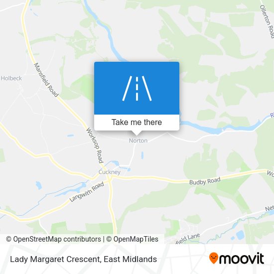 Lady Margaret Crescent map