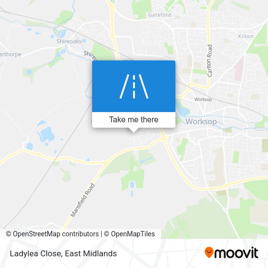 Ladylea Close map