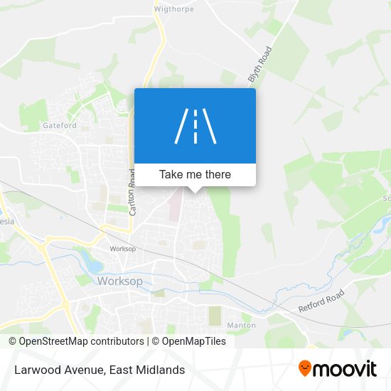 Larwood Avenue map