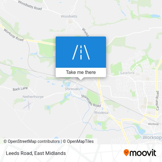 Leeds Road map