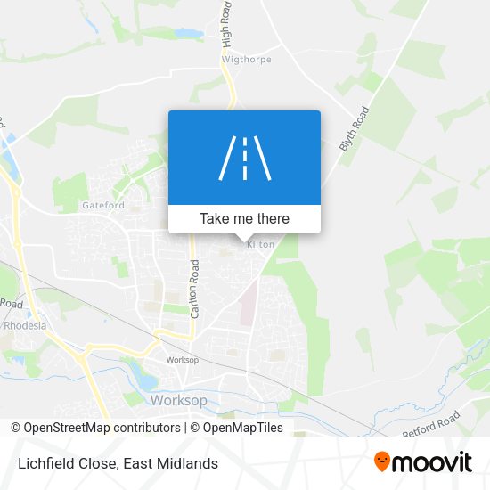 Lichfield Close map