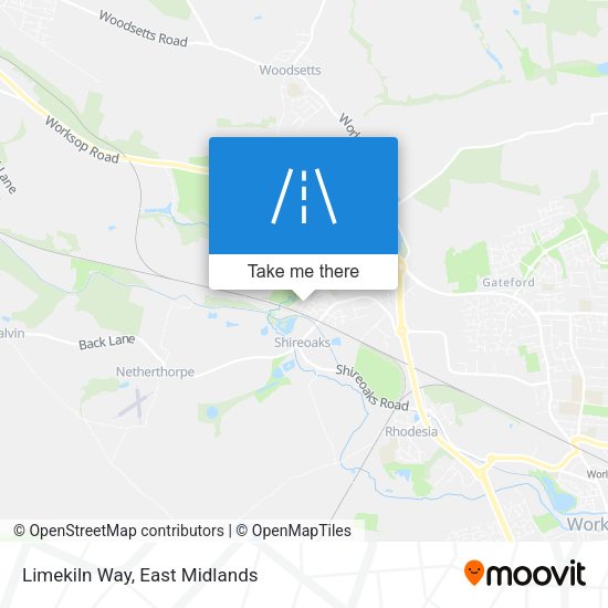 Limekiln Way map