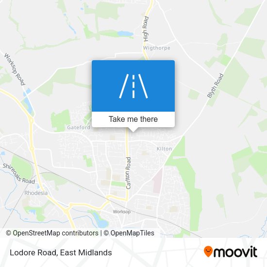 Lodore Road map