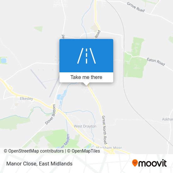 Manor Close map