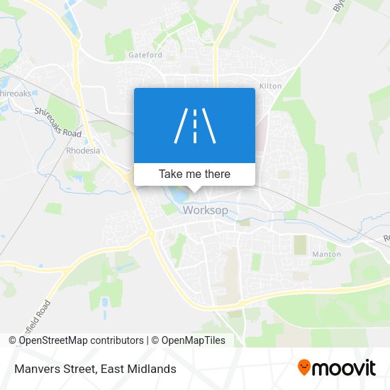 Manvers Street map