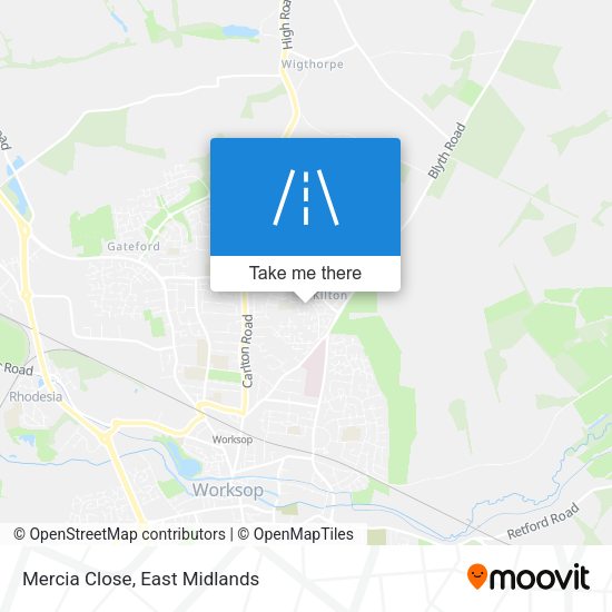 Mercia Close map