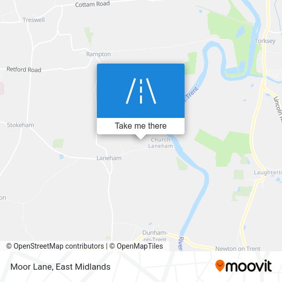 Moor Lane map
