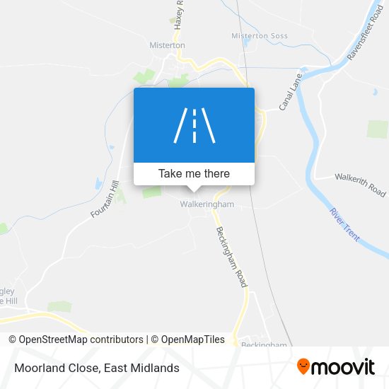 Moorland Close map