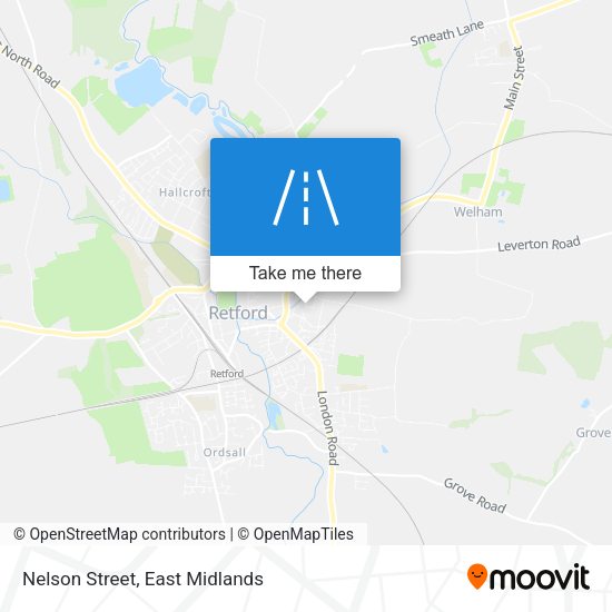 Nelson Street map
