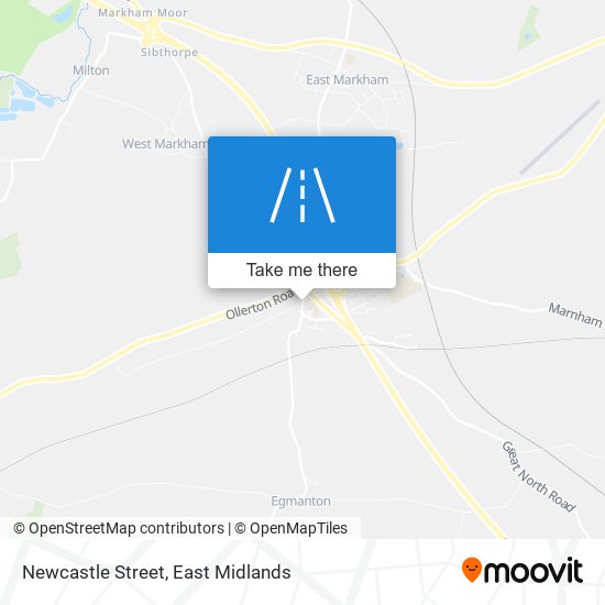 Newcastle Street map