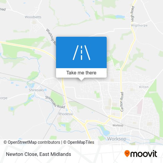 Newton Close map