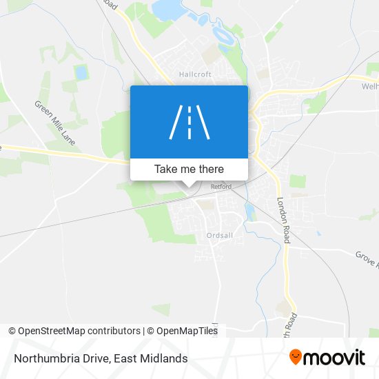 Northumbria Drive map