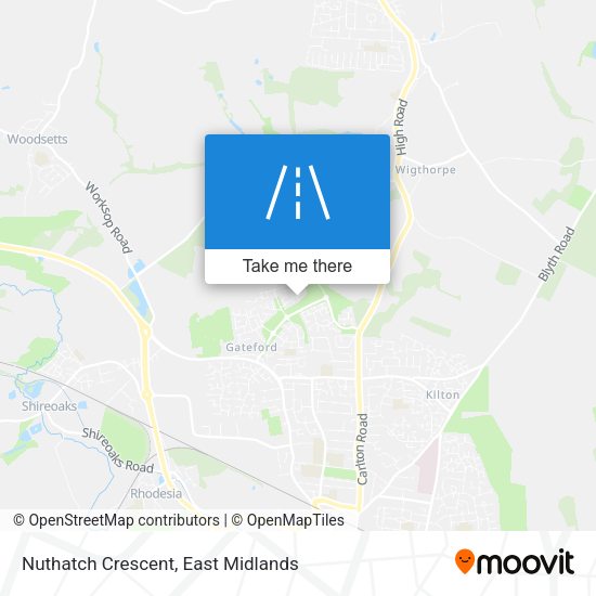 Nuthatch Crescent map