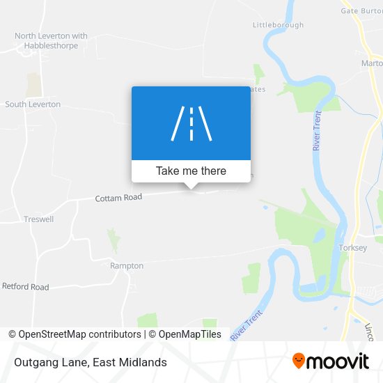 Outgang Lane map
