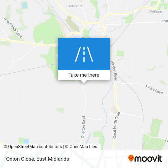 Oxton Close map