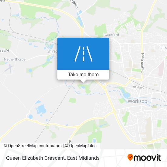 Queen Elizabeth Crescent map
