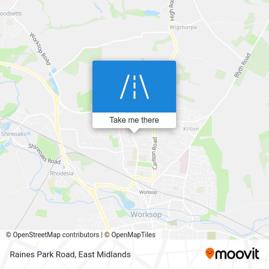 Raines Park Road map