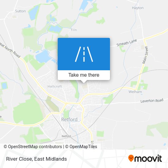 River Close map