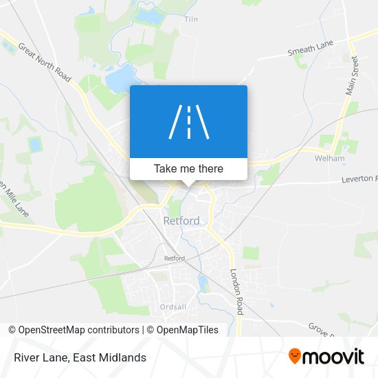 River Lane map