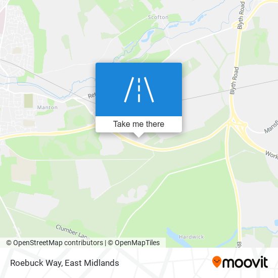 Roebuck Way map