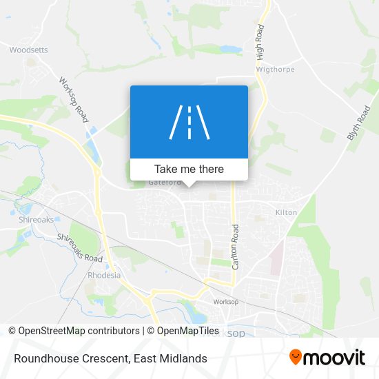 Roundhouse Crescent map