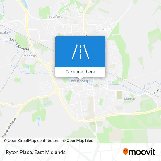 Ryton Place map