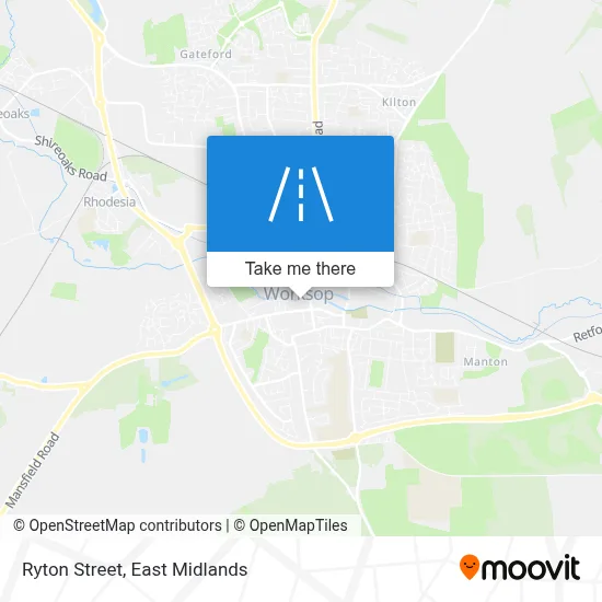 Ryton Street map