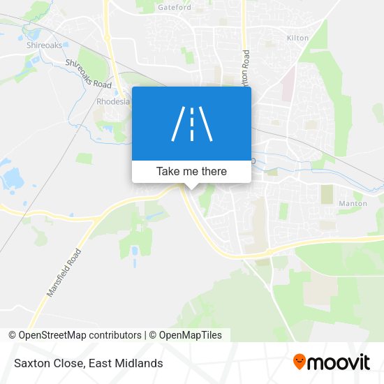Saxton Close map