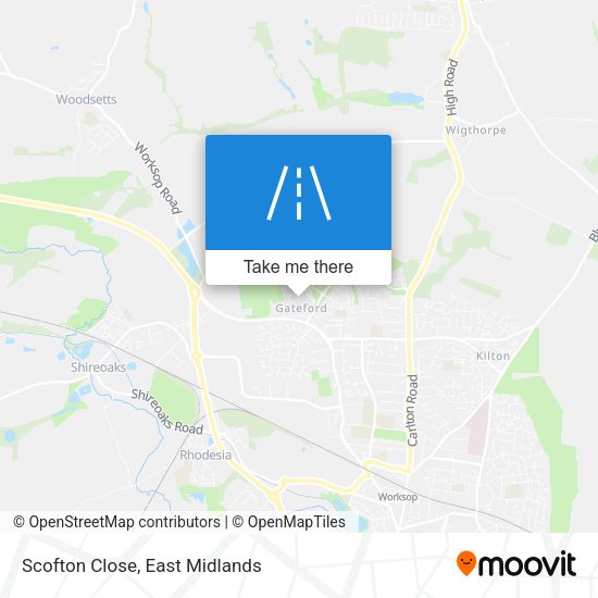 Scofton Close map