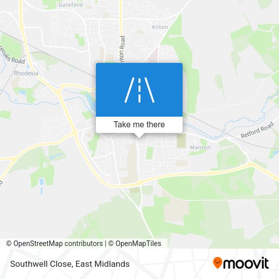 Southwell Close map
