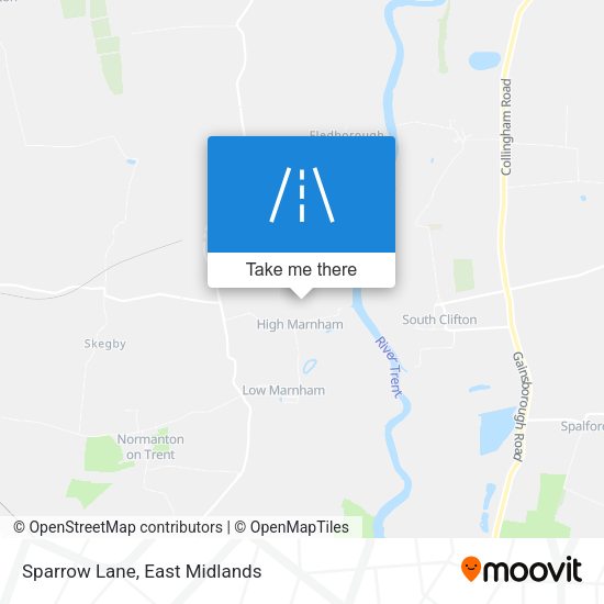 Sparrow Lane map