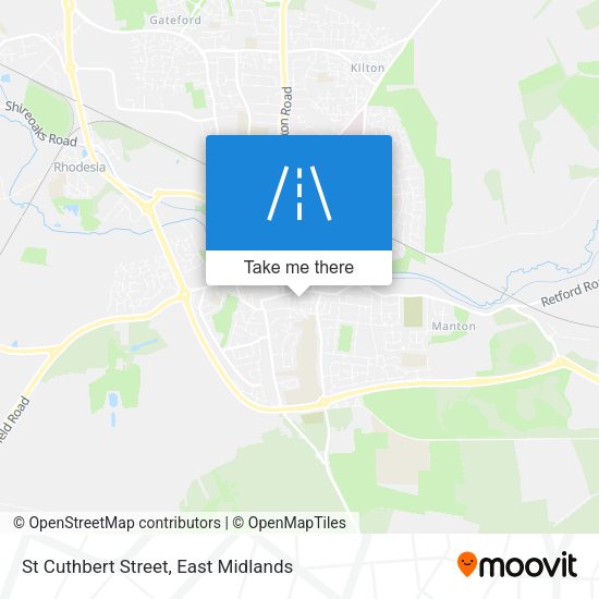 St Cuthbert Street map