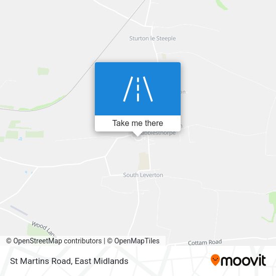 St Martins Road map